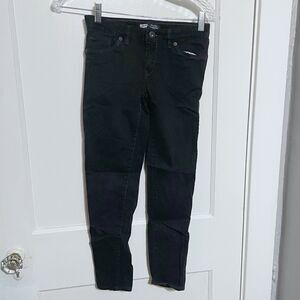 Levi's Girls' Black Denim Leggings - Girls Size 10 Adjustable Waist